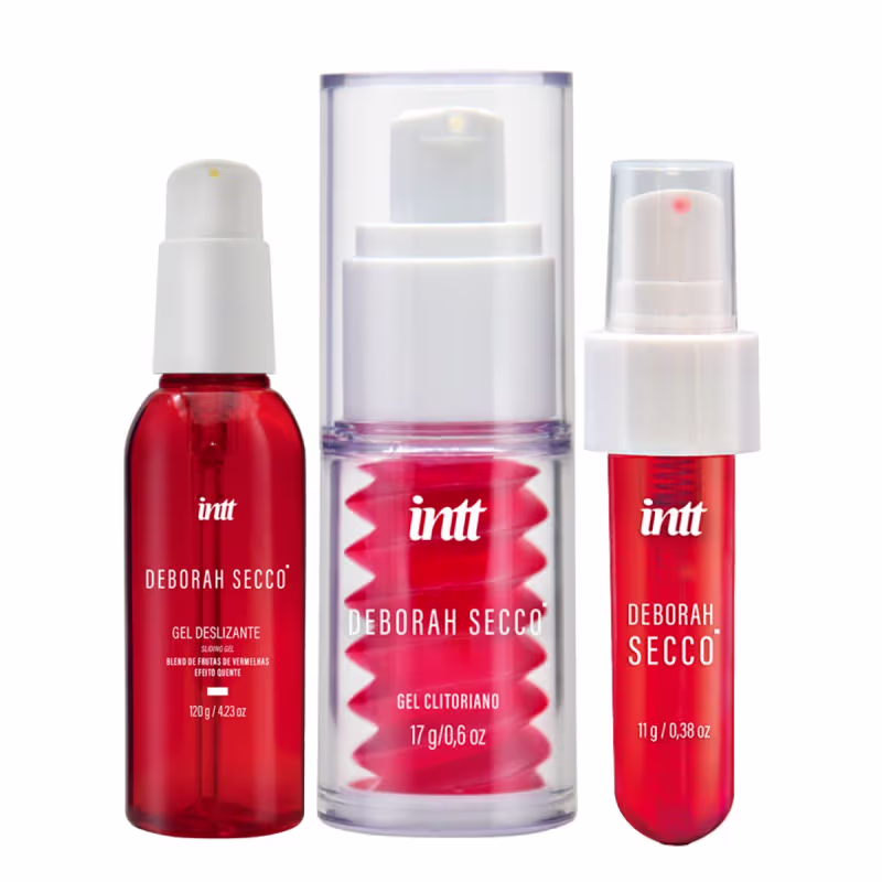 Gel Deborah Secco Deslizante, Gel Beijável Deborah Secco Picante, Gel íntimo Deborah Secco
