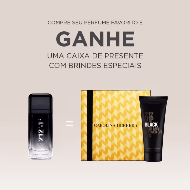 Compre 212 Vip Black 100ml Ganhe Shower Gel 100ml