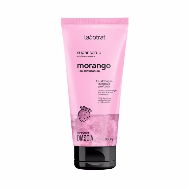 Kit Labotrat Dia a Dia Morango Body Splash + Esfoliante + Hidratante + Sabonete