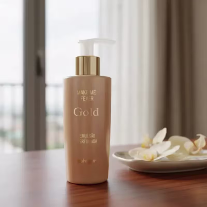 Hidratante Corporal Make Me Fever Gold 160ml Mahogany