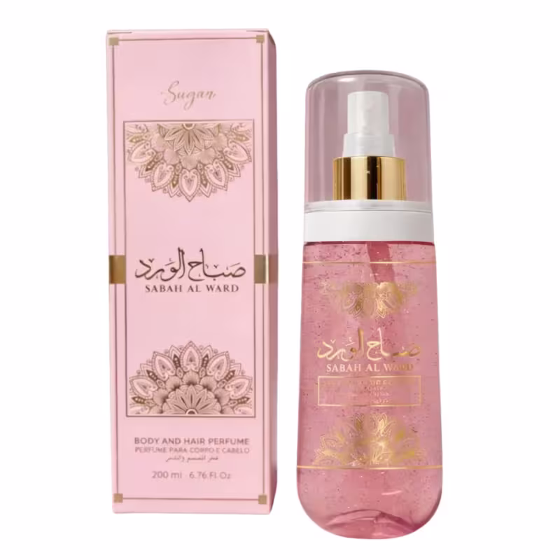 Perfume Corporal e Cabelo Sabah Al Ward Sugar 200ml Afeer