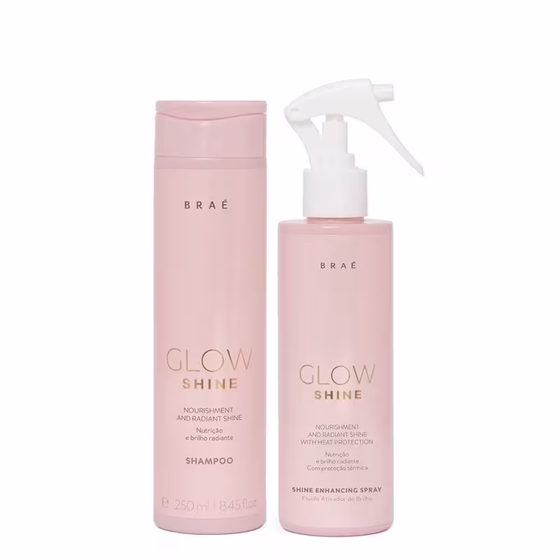 Braé Glow Shine - Shampoo 250ml + Ativador de Brilho 200ml