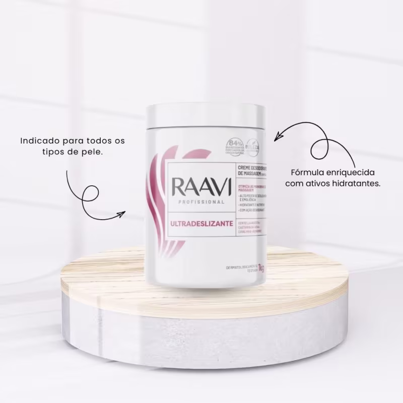 Creme Massagem Raavi Ultradeslizante Desodorante 1 kg
