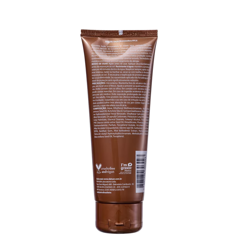 Loção Bronzeadora Anasol Bronze FPS8 120g.