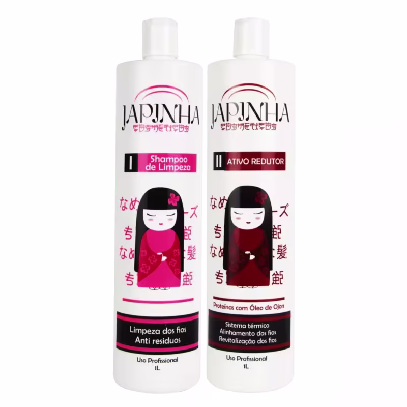 JAPINHA - KIT SHAMPOO DE LIMPEZA + ATIVO REDUTOR 1LT