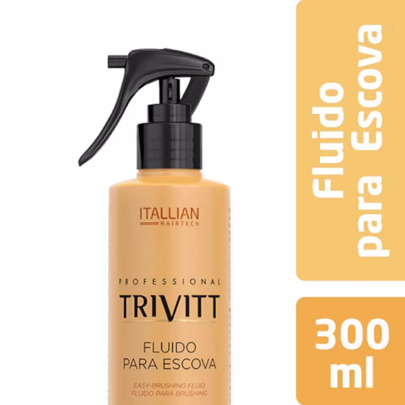 Trivitt Tratamento Pós QuimicaProfissional Cauterização + Fluido para Escova + Power Oil (3 itens)