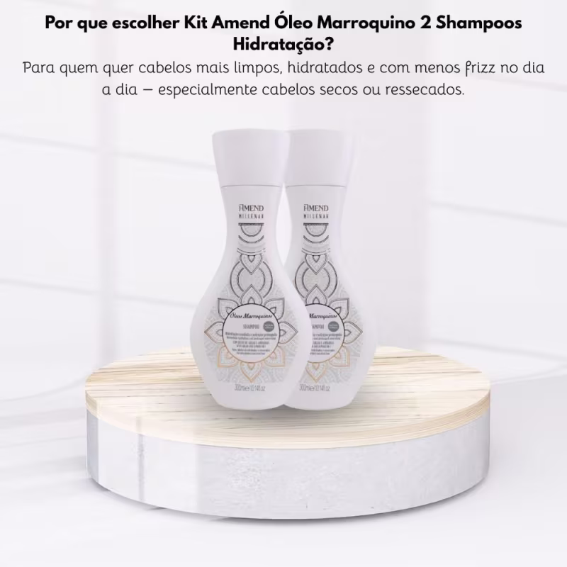 Kit Amend Oleos Marroquinos Hidratação 2 Shampoo 300 ml