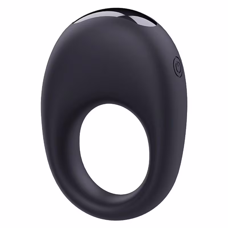 Anel Peniano Ring Z 7 Vibrações Silicone Flexível 8cm x 5,4cm Recarregável Prolonga Ereção