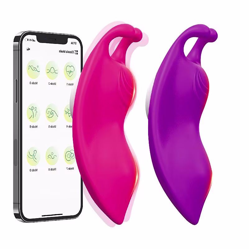 Vibrador de Calcinha Borboleta Buzzy Com Aplicativo Roxo