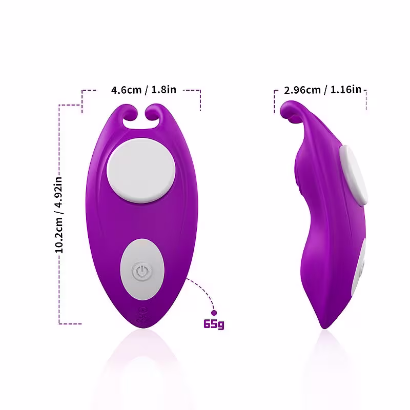 Vibrador de Calcinha Borboleta Buzzy Com Aplicativo Roxo