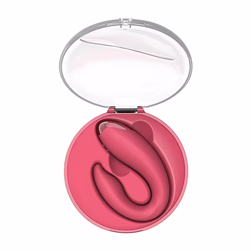 Vibrador de Casal Controle Remoto 10 Modos de Vibração com Case Recarregável