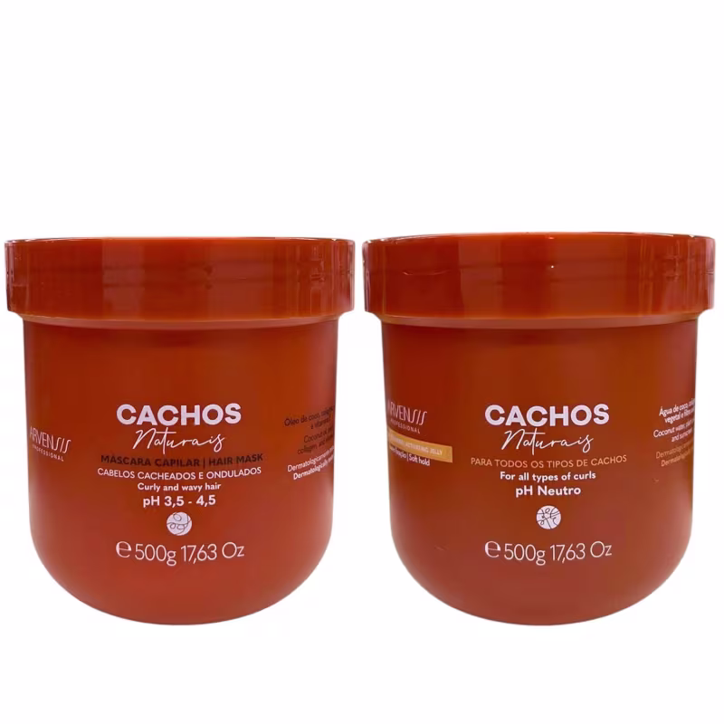 Kit Arvensis Professional Cachos Naturais - Máscara 500g + Geleia 500g