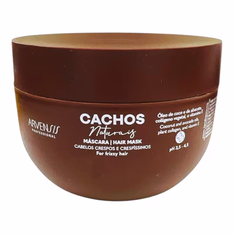 Kit Arvensis Professional Cachos Naturais - Shampoo 300ml + Day After 250ml + Máscara Crespos 250g