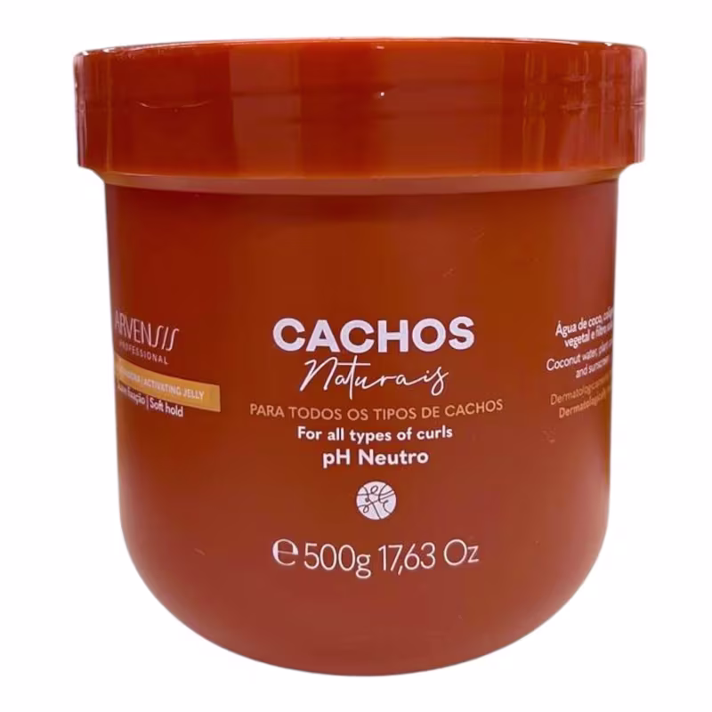 Kit Arvensis Professional Cachos Naturais - Shampoo 1L + Condicionador 1L + Máscara 500g + Geleia 500g