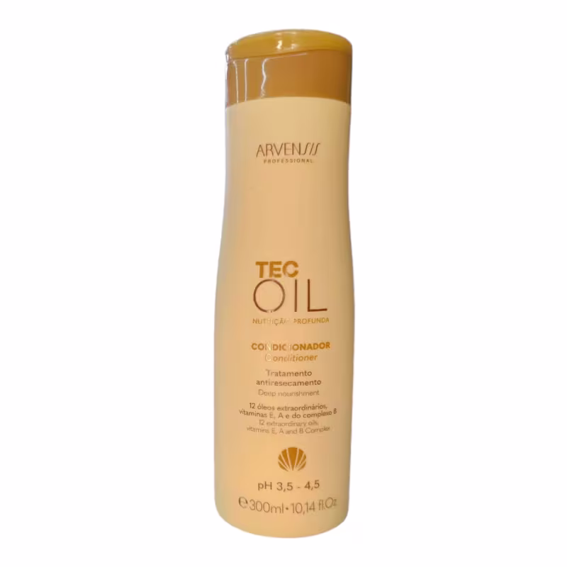Kit Arvensis Tec Oil - Shampoo 300ml + Condicionador 300ml + Máscara 250g + Óleo reparador 60ml