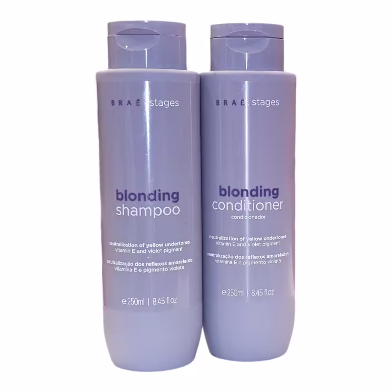 Kit Braé Stages Blonding Duo Home Care, 2 produtos.