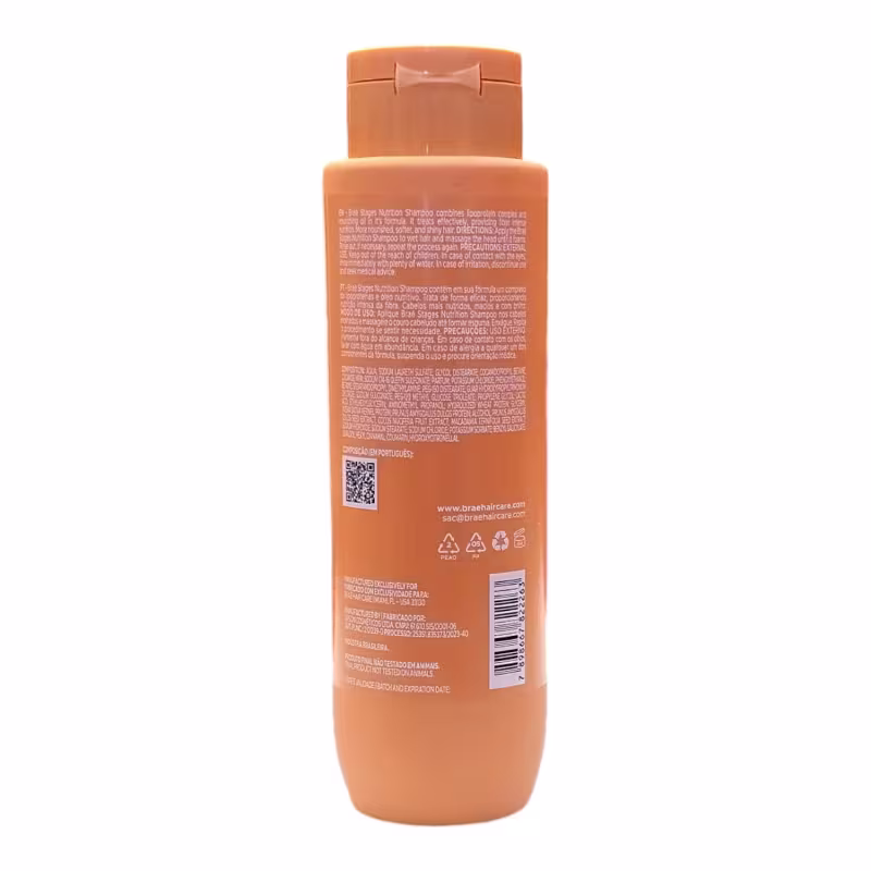Kit Braé Stages Nutrition - Shampoo 250ml + Condicionador 250ml + Máscara 200g + Óleo 35ml