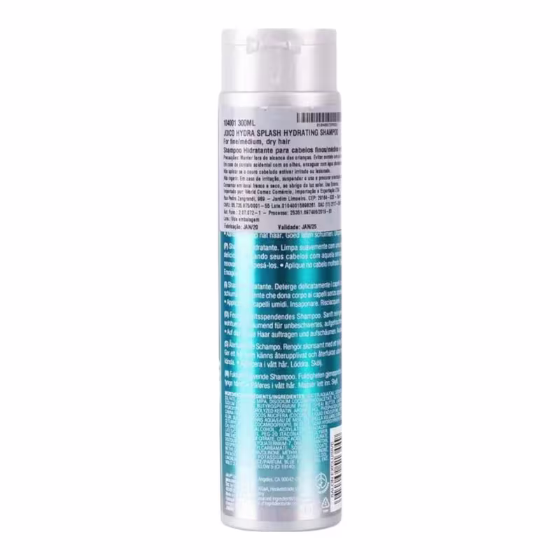 Kit Joico Hydra Splash - Shampoo 300ml + Condicionador 250ml + Gelée Masque 150ml + Replenishing Leave-in 100ml