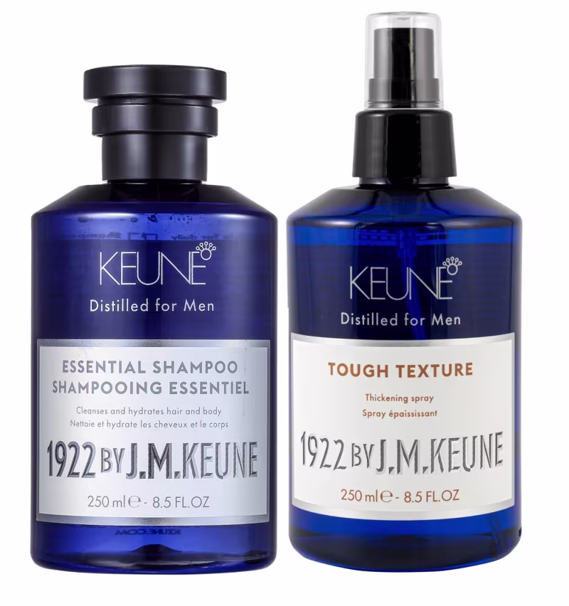 Kit Man Keune 1922 by J. M. Keune Essential Shampoo 250ml + Tough Texture Texturizador 250ml