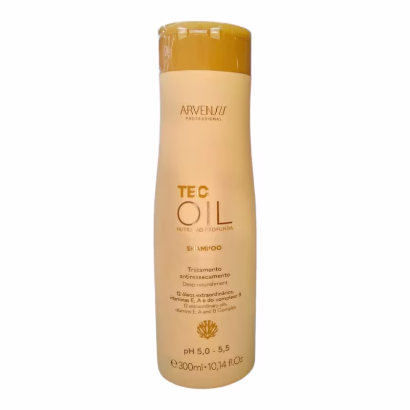 Kit Arvensis Tec Oil - Shampoo 300ml + Máscara 250g + Óleo reparador 60ml