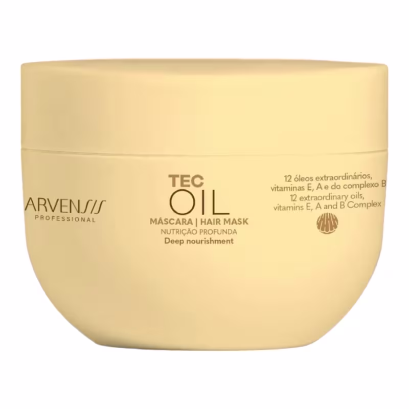 Kit Arvensis Tec Oil - Shampoo 300ml + Máscara 250g + Óleo reparador 60ml