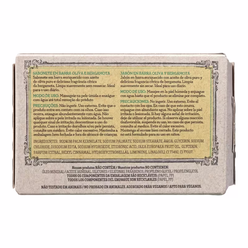 Kit Korres Olive e Bergamota - Loção Hidratante 200ml + Sabonete em Barra 90g