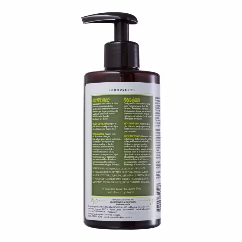 Kit Korres Olive - Sabonete Líquido 250ml + Hidratante Corporal 350ml + Sabonete em Barra 90g