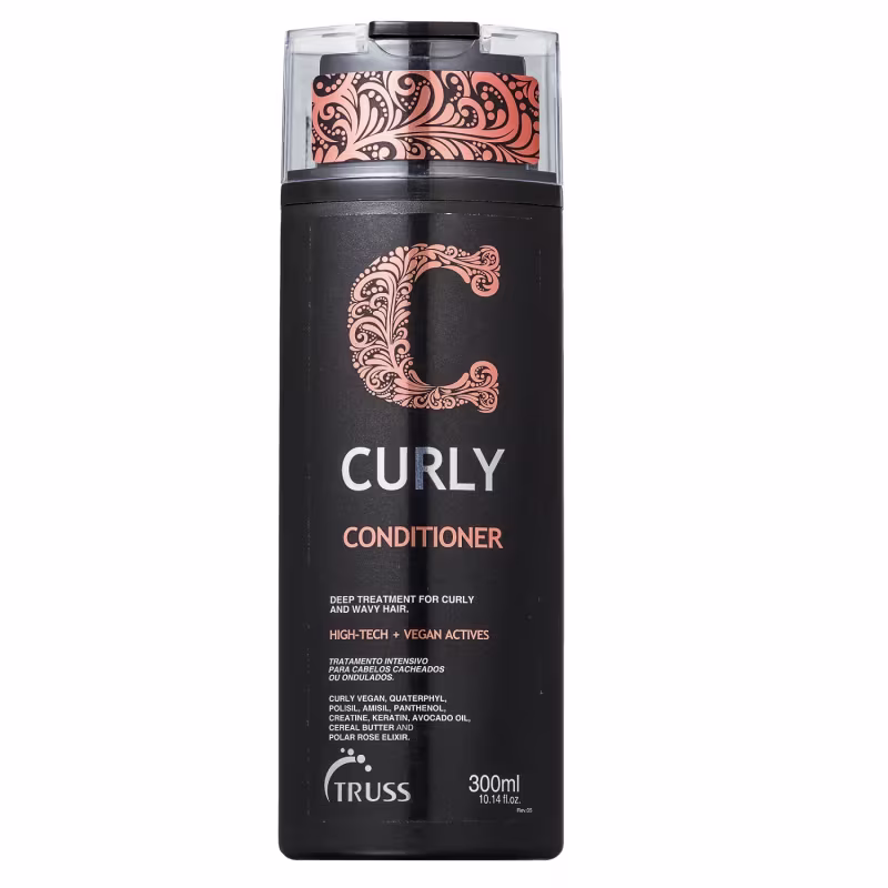 Kit Truss Curly - Shampoo 300ml + Condicionador 300ml + Leave-In Fix 250ml + Night Spa 250ml + Máscara Specific 180g