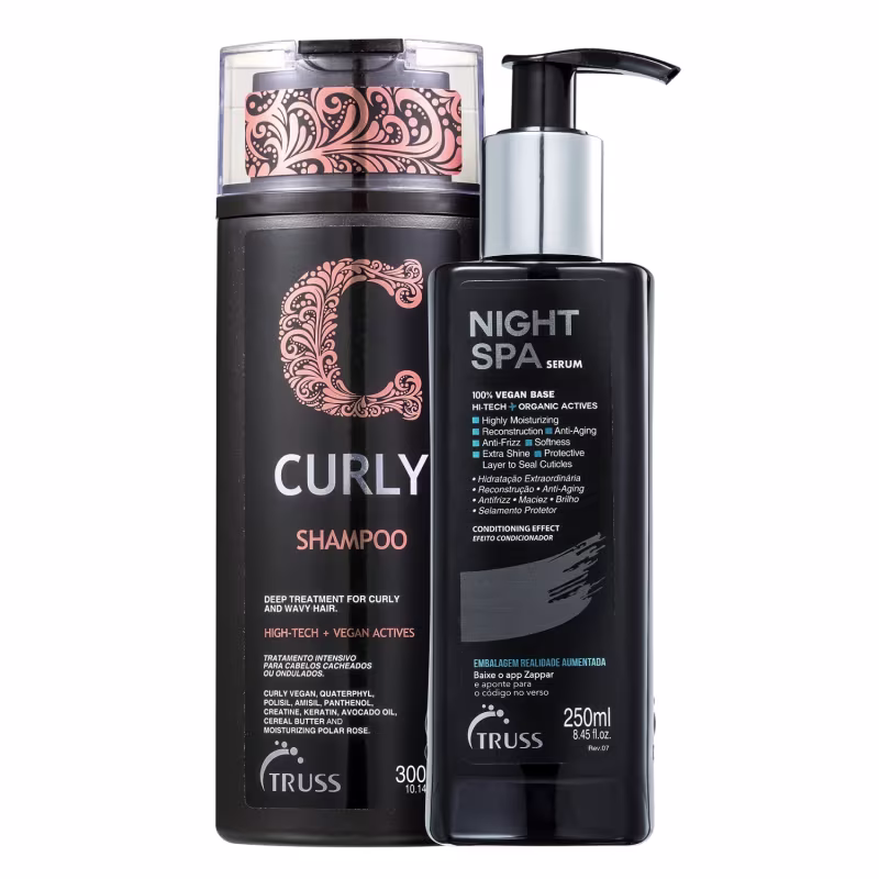 Kit Truss Curly - Shampoo 300ml + Night Spa 250ml