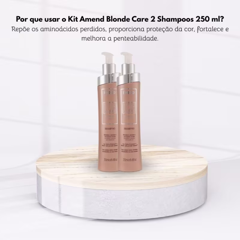 Kit Amend Luxe Creations Blonde Care 2 Shampoo 250 ml