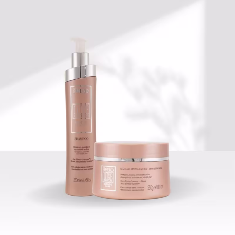 Kit Amend Luxe Creations Blonde Care Shampoo Mascara 250 ml