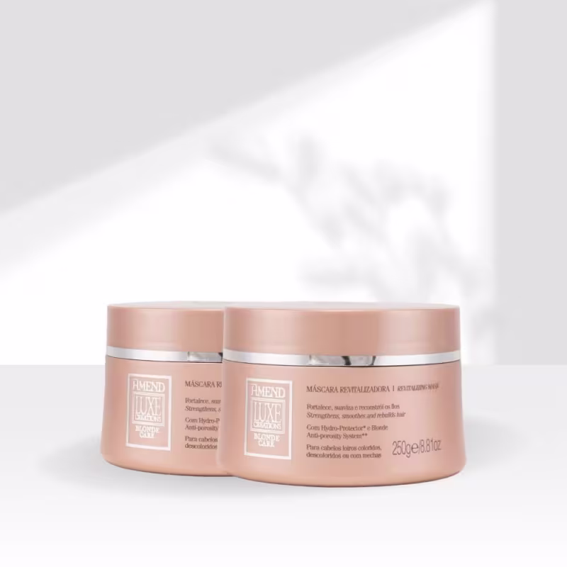 Kit Amend Luxe Creations Blonde Care 2 Mascaras 250 g