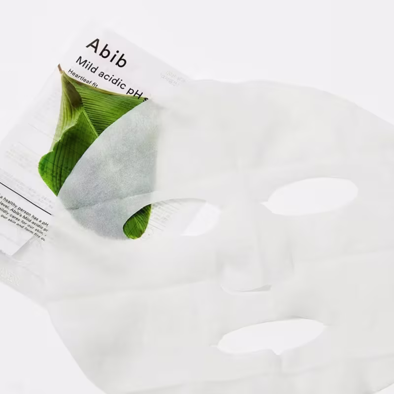 Abib Mild Acidic pH Heartleaf Fit 30ml - Mascara Facial Suave em Tecido 1,01ml