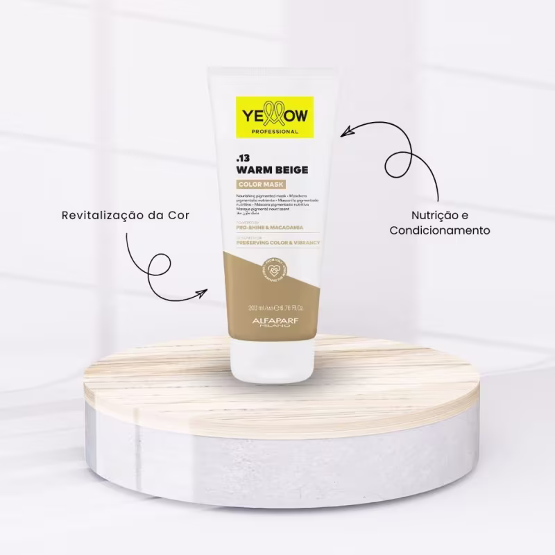 Máscara Yellow Color Mask .13 Warm Beige Tonalizante 200 ml
