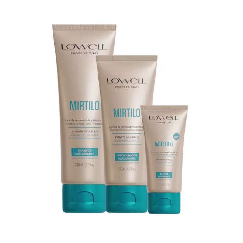Kit Lowell Mirtilo Equilíbrio Home care (3 Produtos)