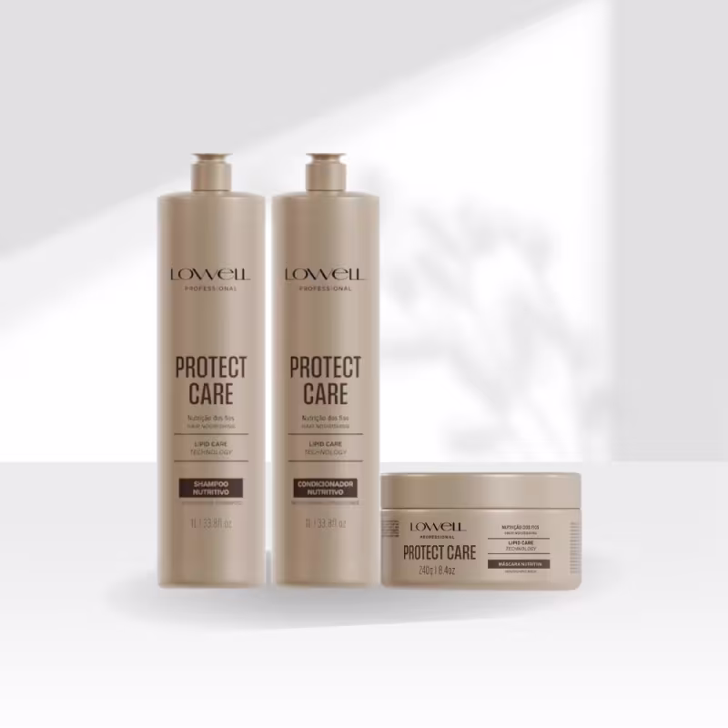 Kit Lowell Protect Care Shampoo Condicionador Máscara