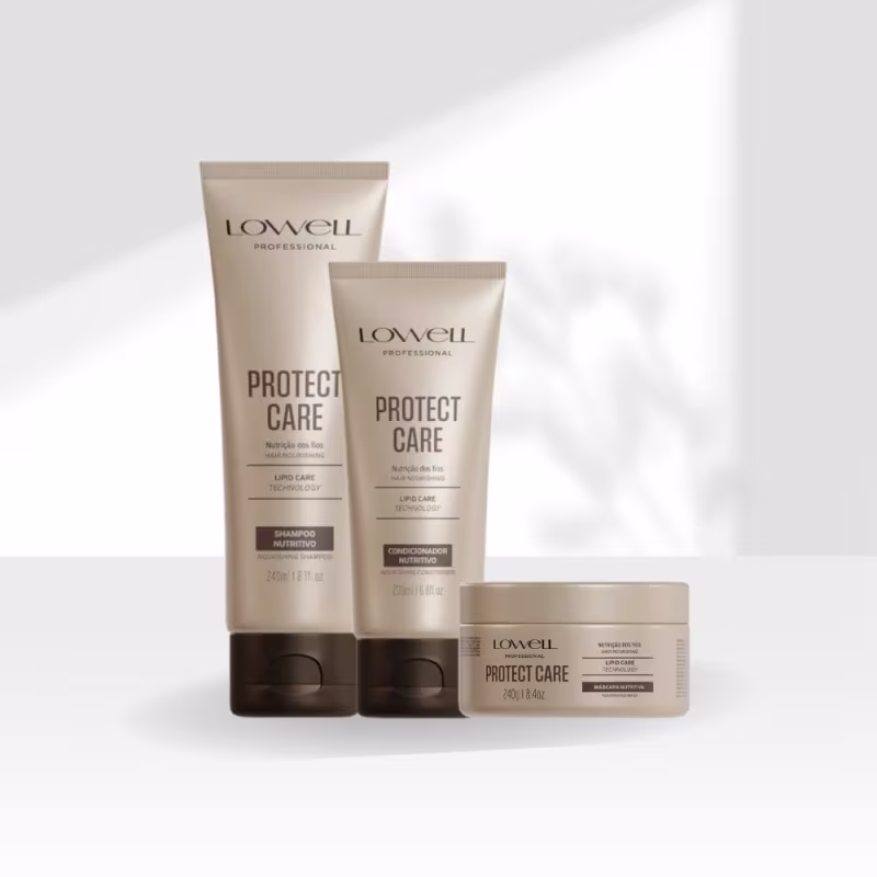 Kit Lowell Protect Care Tratamento Diário 3 Produtos