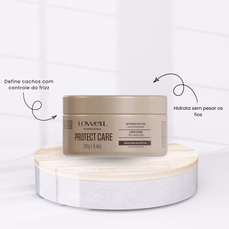 Kit Lowell Protect Care Tratamento Diário Shampoo Máscara