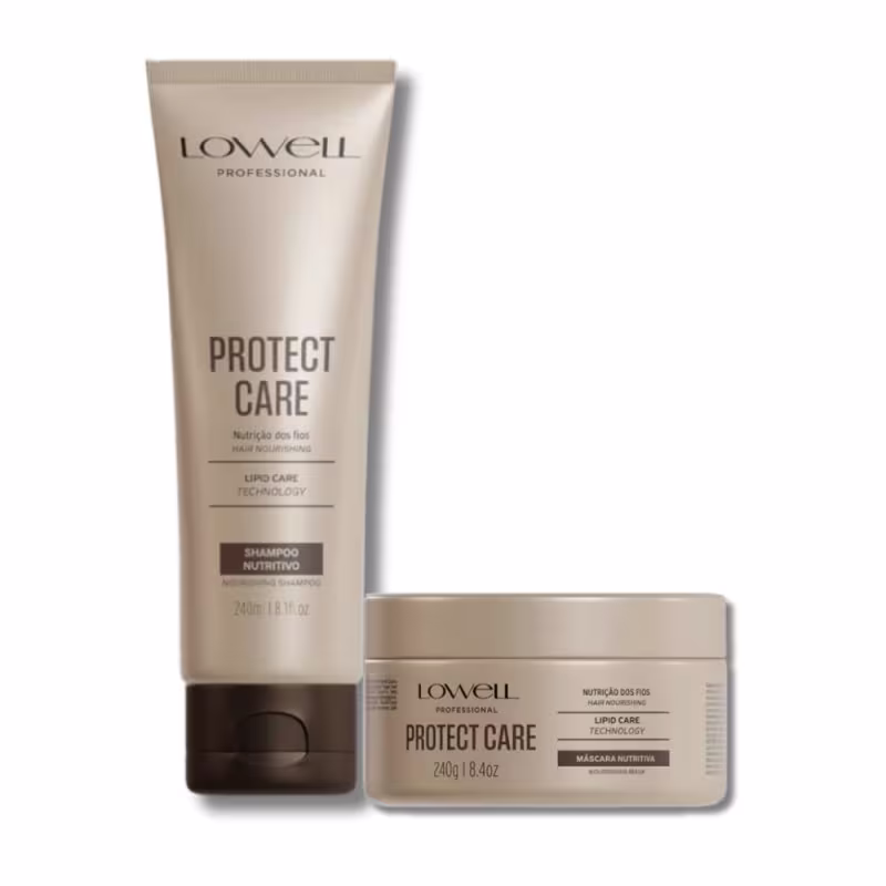 Kit Lowell Protect Care Tratamento Diário Shampoo Máscara