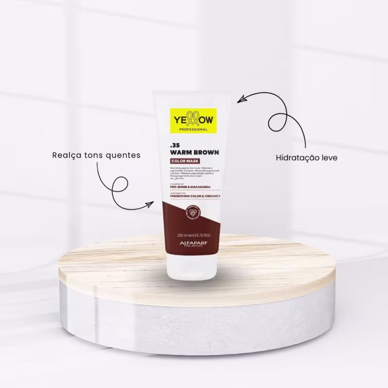 Mascara Yellow Professional Color Mask .35 Warm Browm 200 ml