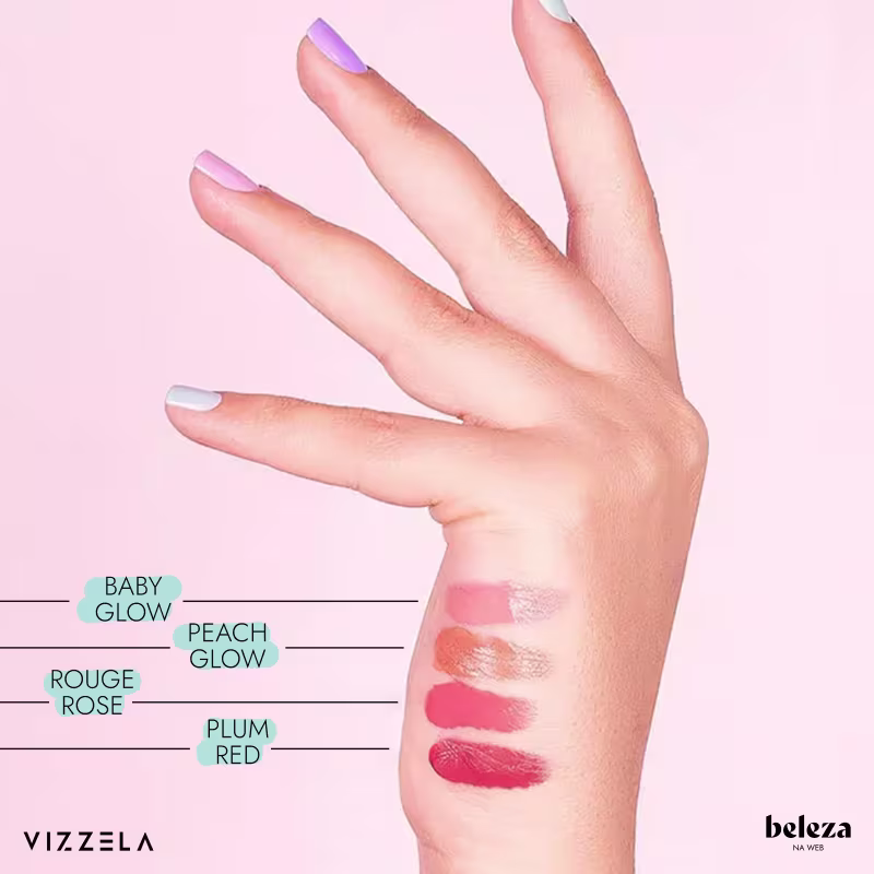Vizzela Cosméticos Oh My Blush! Cor 02 Peach Glow - Blush Líquido 6ml