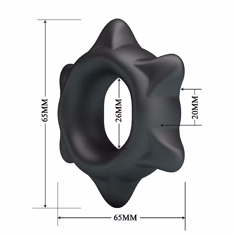 Anel Peniano de Silicone Ethaniel Crazy Bull  2,0 X 6,5cm