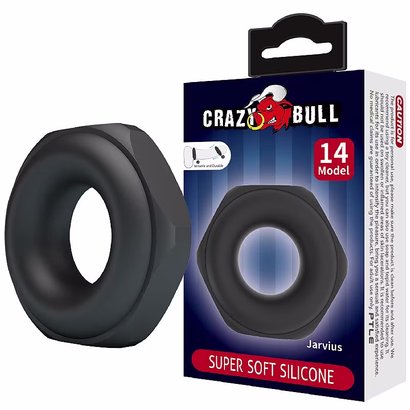 Anel Peniano de Silicone Jarvius Crazy Bull 2,2 X 5,5cm