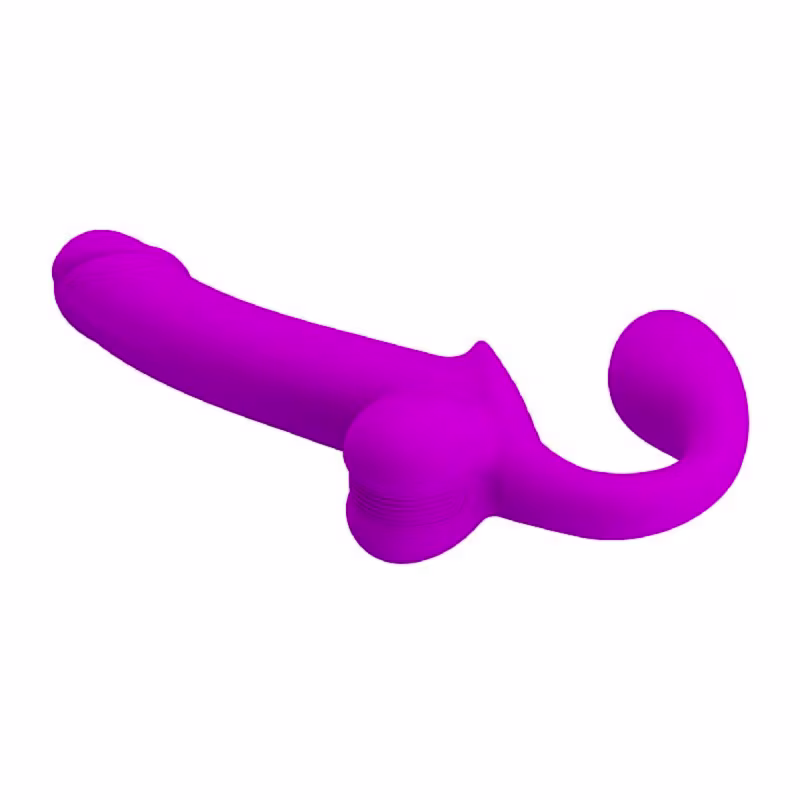 Vibrador Strapless Ponto G Clitóris com Spray Kelpie Pretty Love Flexível Recarregável