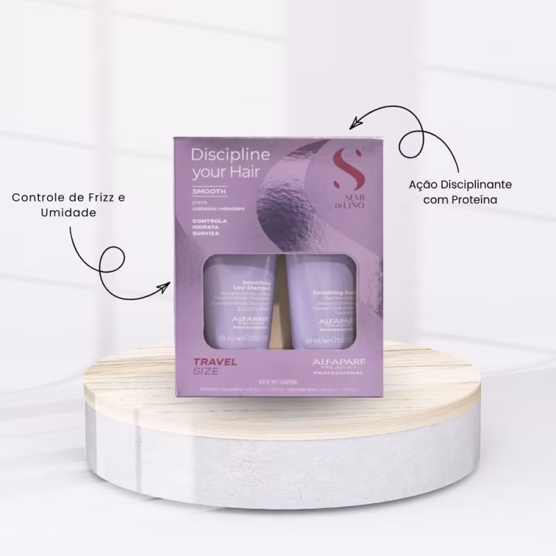 Kit Alfaparf Discipline Your Smooth Controle Frizz 120ml