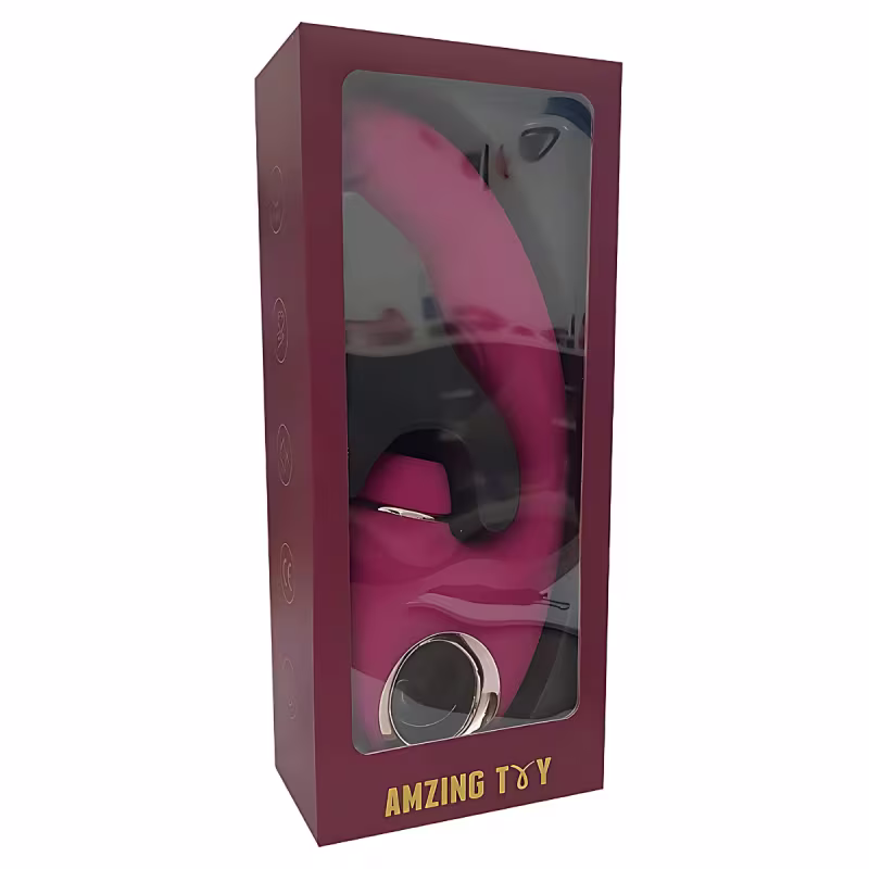 Joanna S-Hande Vibrador Estimulador Clitóris e Ponto G com Tapping 9 Intensidades Recarregável