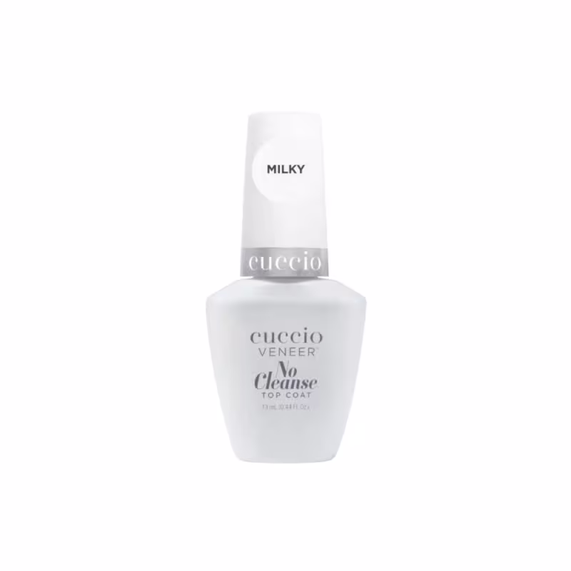 Finalizador Top Coat Cuccio No Cleanse Milky 13 ml