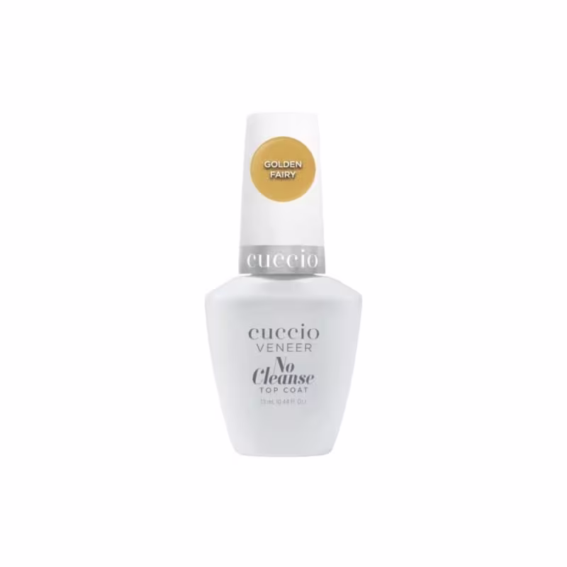 Finalizador Top Coat Cuccio No Cleanse Golden Fairy 13 ml