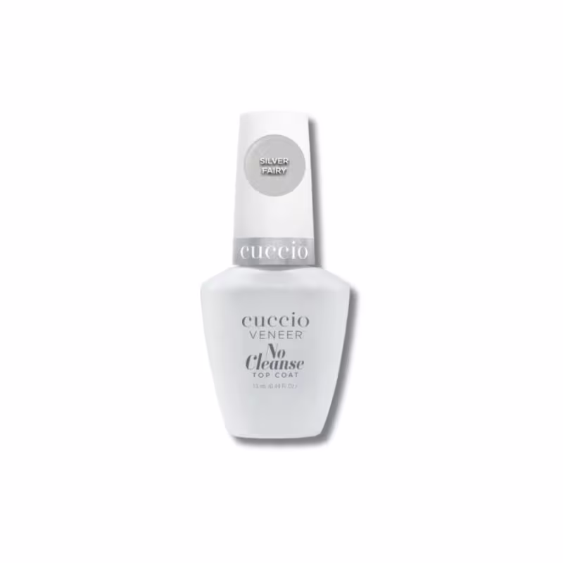 Finalizador Top Coat Cuccio No Cleanse Silver Fairy 13 ml