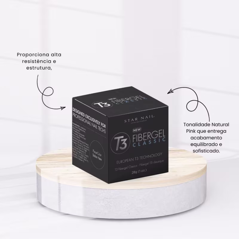 Gel Fibra Cuccio T3 Fibergel Natural Pink Estruturação 28 g